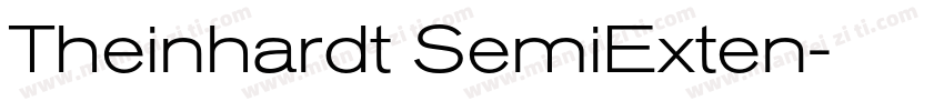 Theinhardt SemiExten字体转换